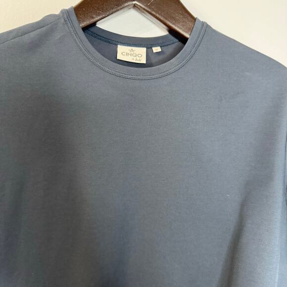 Buki + CINQO Crew Neck T-Shirt Bundle x2 Cotton White Blue Men's M Essential - Picture 11 of 14